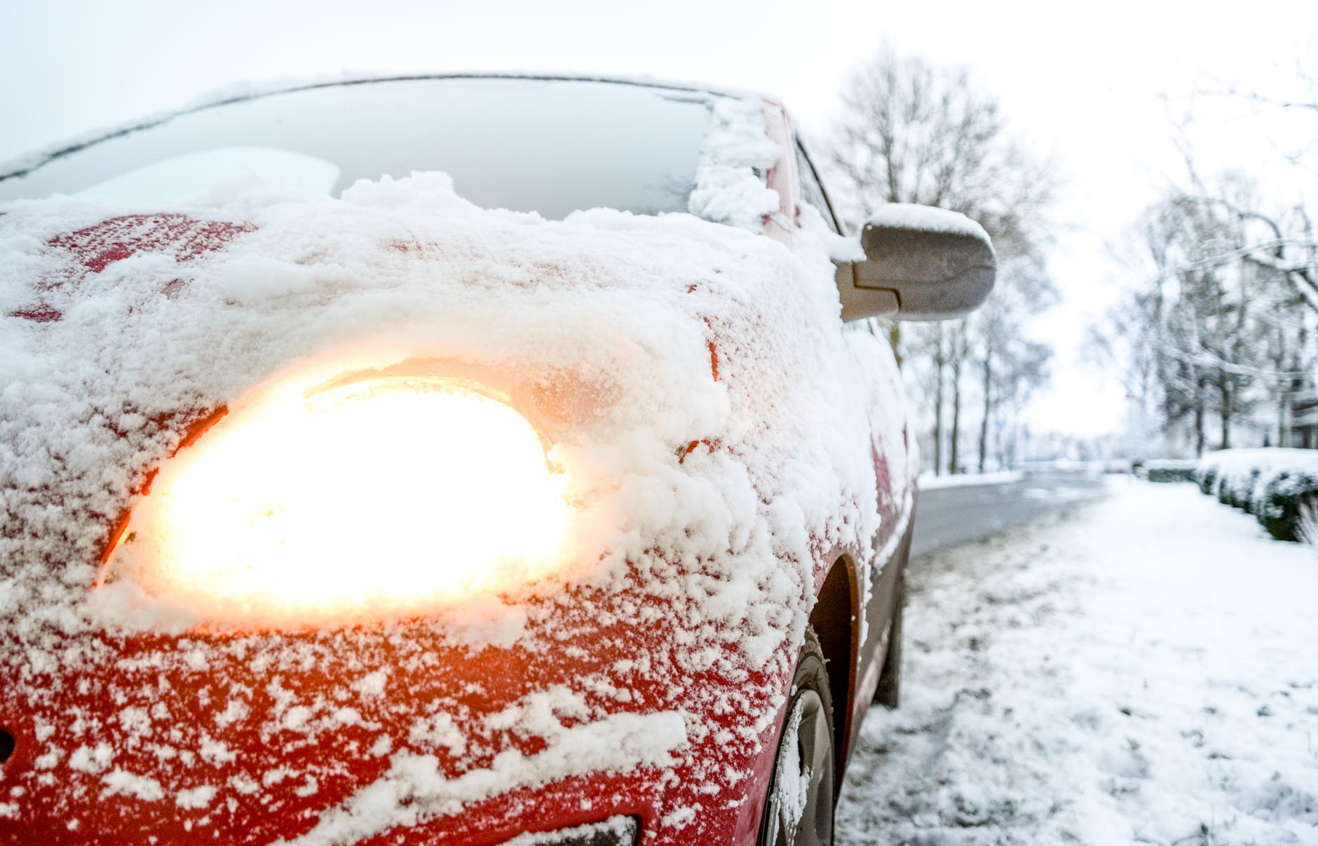 car-light-snow-weather